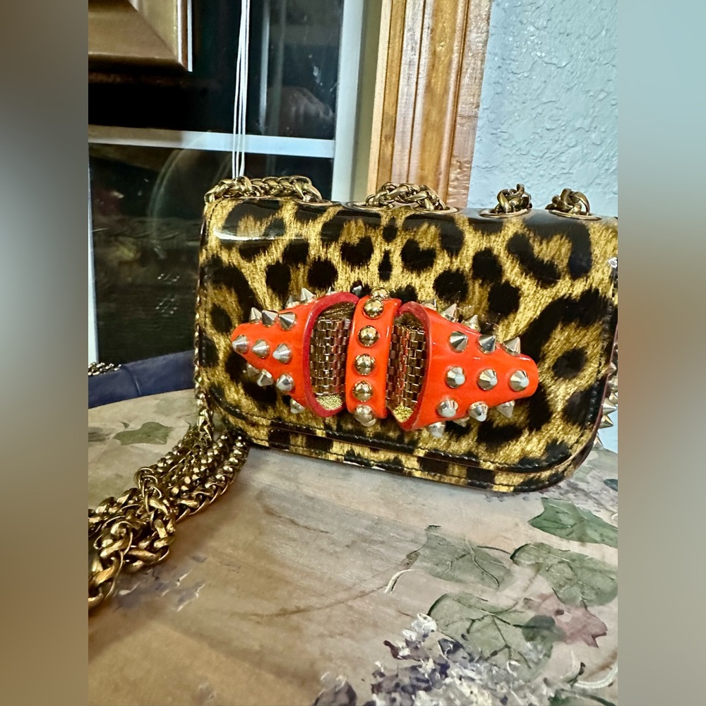 Christian Louboutin Sweet Charity Leopard Crossbody - Picture 2 of 6
